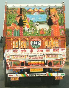 Decorated Indian truck